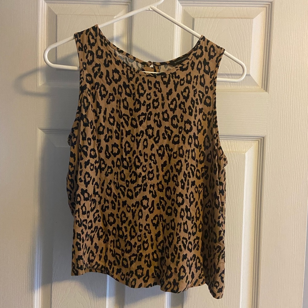 NWT banana republic cheetah dress shirt